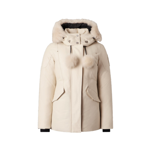 Moose Knuckles Original 3Q Down Jacket in Alabaster | Coveti