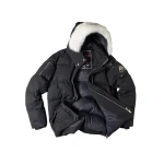 Moose Knuckles Original 3Q Down Jacket in Black and Natural | Coveti