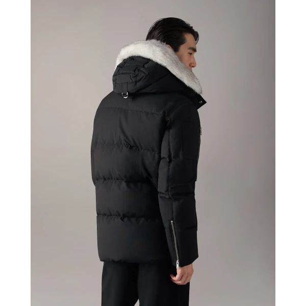 Moose Knuckles Original 3Q Down Jacket in Black and Natural | Men Jackets | Coveti
