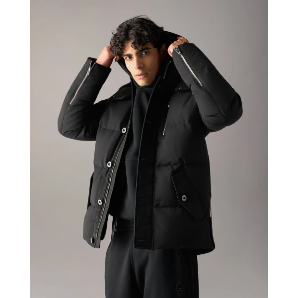 Moose Knuckles Original 3Q Down Jacket in Black | Men Jackets | Coveti