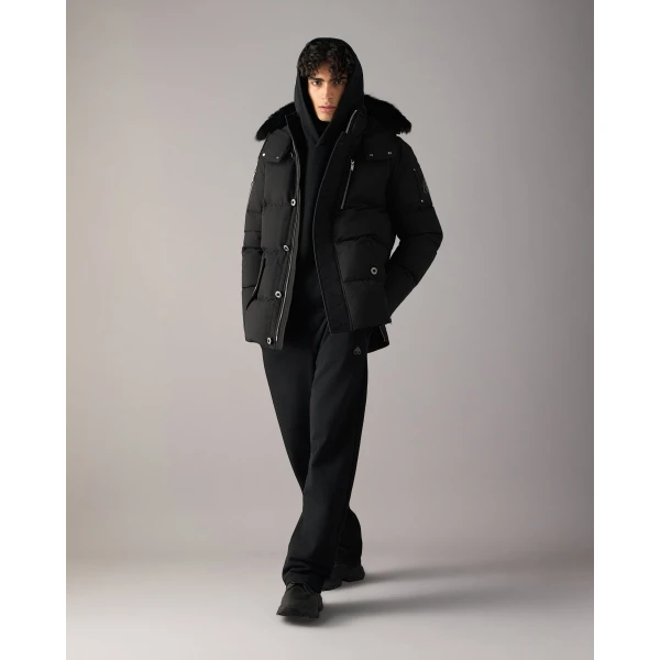 Moose Knuckles Original 3Q Down Jacket in Black | Men Jackets | Coveti