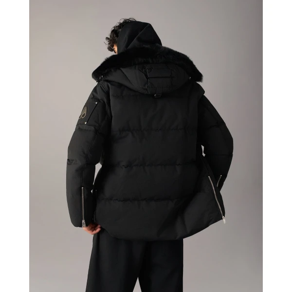 Moose Knuckles Original 3Q Down Jacket in Black | Men Jackets | Coveti