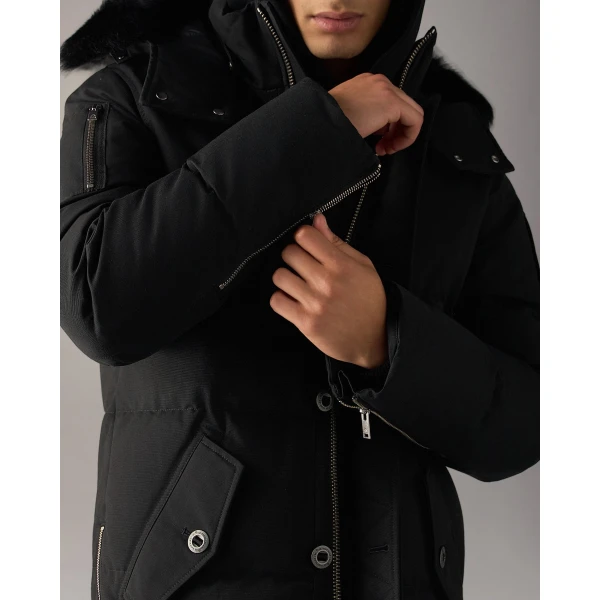 Moose Knuckles Original 3Q Down Jacket in Black | Men Jackets | Coveti