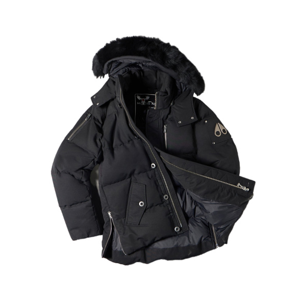 Moose Knuckles Original 3Q Down Jacket in Black | Coveti