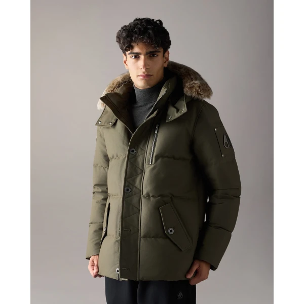 Moose Knuckles Original 3Q Down Jacket in Combat and Bronze | Men Jackets | Coveti