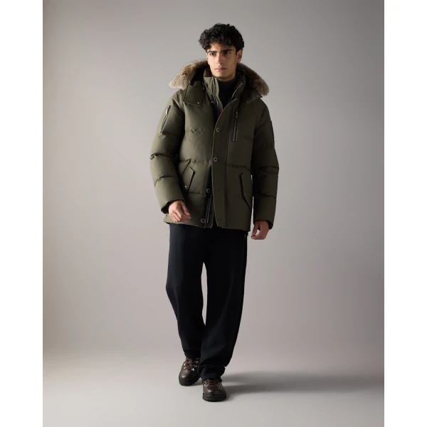 Moose Knuckles Original 3Q Down Jacket in Combat and Bronze | Men Jackets | Coveti