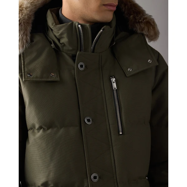 Moose Knuckles Original 3Q Down Jacket in Combat and Bronze | Men Jackets | Coveti