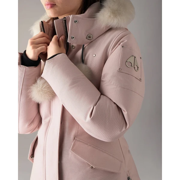 Moose Knuckles Original 3Q Down Jacket in Rosewood and Alabaster | Jackets | Coveti