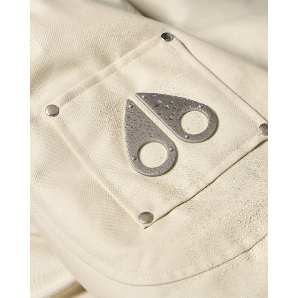 Moose Knuckles Original Ballistic Down Bomber in Alabaster and Bronze | Men Jackets | Coveti