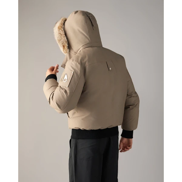 Moose Knuckles Original Ballistic Down Bomber in Ashen and Bronze | Men Jackets | Coveti