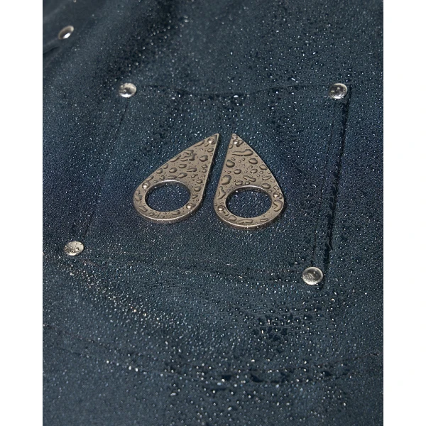 Moose Knuckles Original Ballistic Down Bomber in Navy and Black | Men Jackets | Coveti