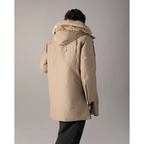 Moose Knuckles Original Stirling Down Parka 2.0 in Ashen and Bronze | Men Coats | Coveti