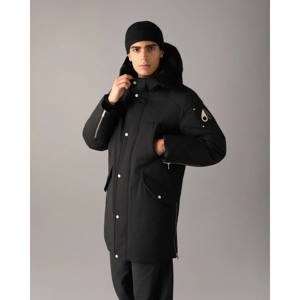 Moose Knuckles Original Stirling Down Parka 2.0 in Black | Men Coats | Coveti