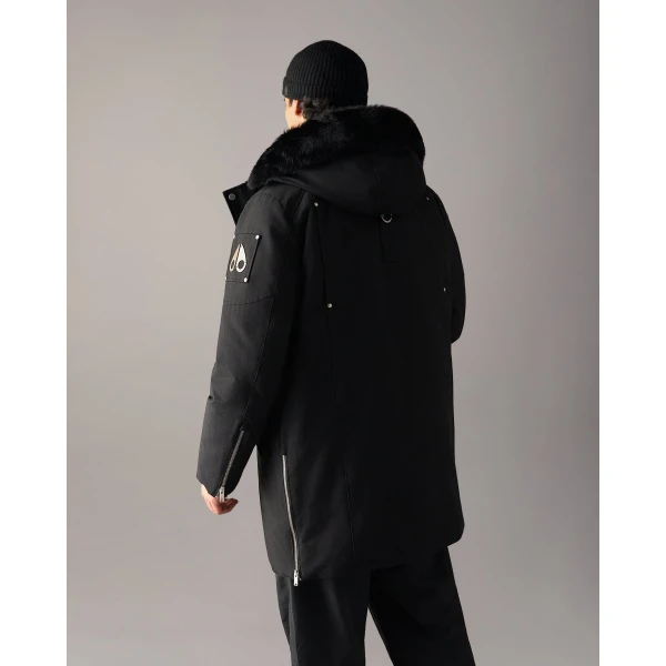 Moose Knuckles Original Stirling Down Parka 2.0 in Black | Men Coats | Coveti