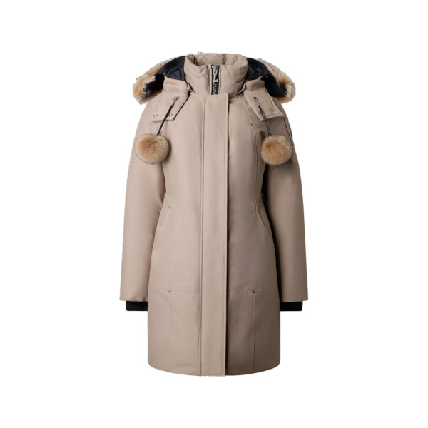 Moose Knuckles Original Stirling Down Parka in Ashen and Bronze | Coveti