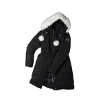 Moose Knuckles Original Stirling Down Parka in Black and Natural | Coveti