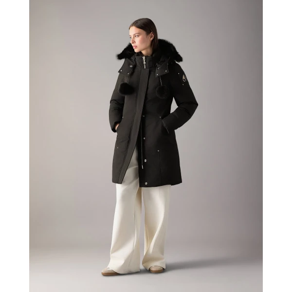 Moose Knuckles Original Stirling Down Parka in Black | Coats | Coveti