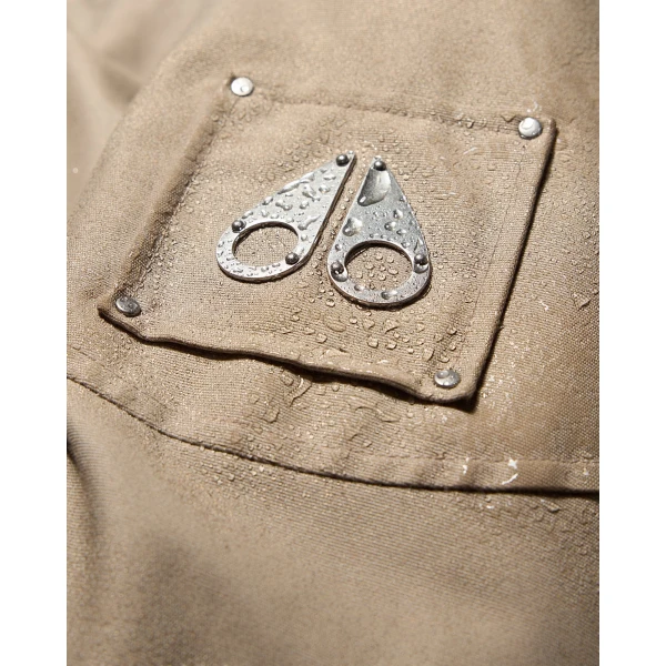 Moose Knuckles Original Stirling Long Down Parka in Ashen and Bronze | Coats | Coveti