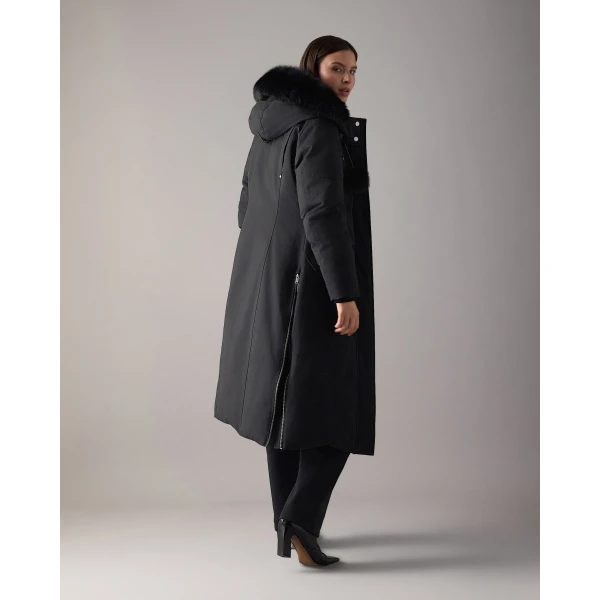Moose Knuckles Original Stirling Long Down Parka in Black | Coats | Coveti