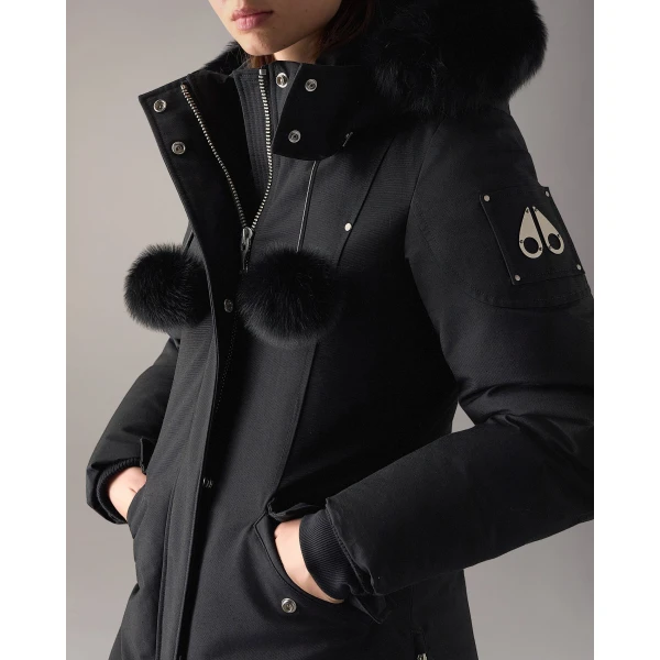 Moose Knuckles Original Stirling Long Down Parka in Black | Coats | Coveti