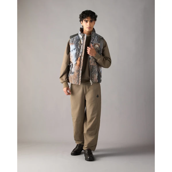 Moose Knuckles Original Westmount Camo Down Vest in Wild | Men Jackets | Coveti