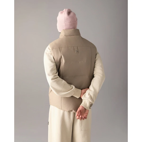 Moose Knuckles Original Westmount Down Vest in Ashen | Men Jackets | Coveti