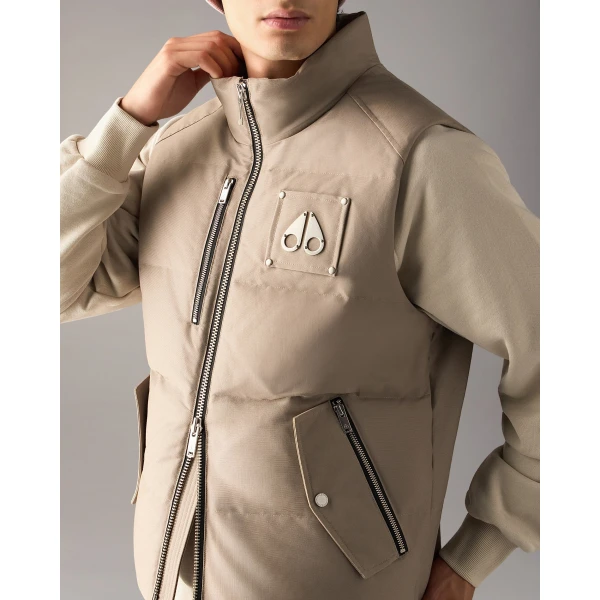 Moose Knuckles Original Westmount Down Vest in Ashen | Men Jackets | Coveti
