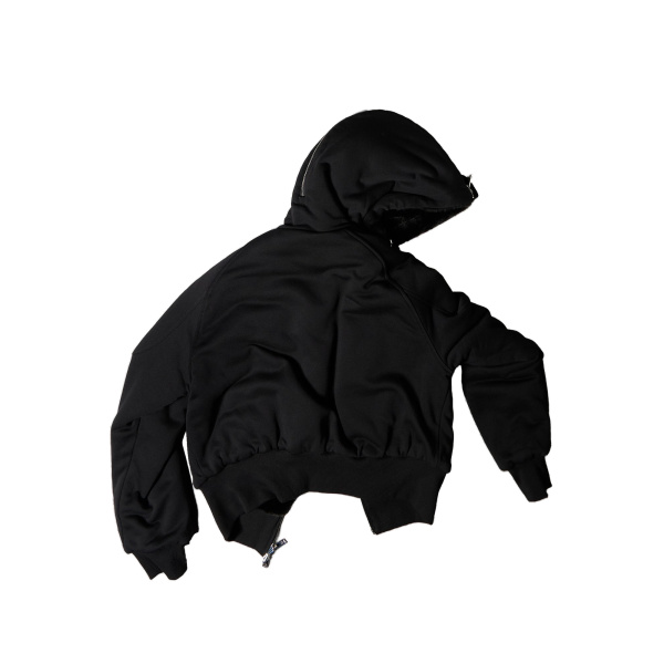 Moose Knuckles Oro Bunny Reversible Hoodie in Black | Coveti
