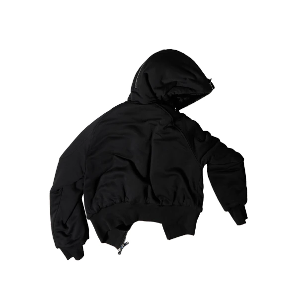 Oro Bunny Reversible Hoodie in Black