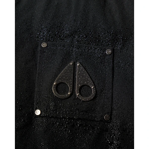 Moose Knuckles Pioneer Down & Fur Bomber in Black | Men Jackets | Coveti
