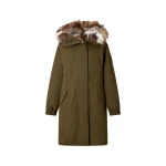 Moose Knuckles Pioneer Fur & Down Parka in Combat | Coveti