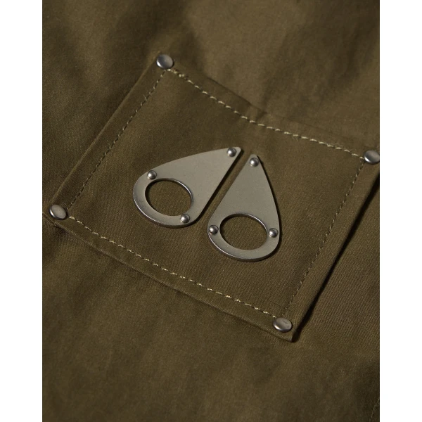 Moose Knuckles Pioneer Fur & Down Parka in Combat | Men Coats | Coveti