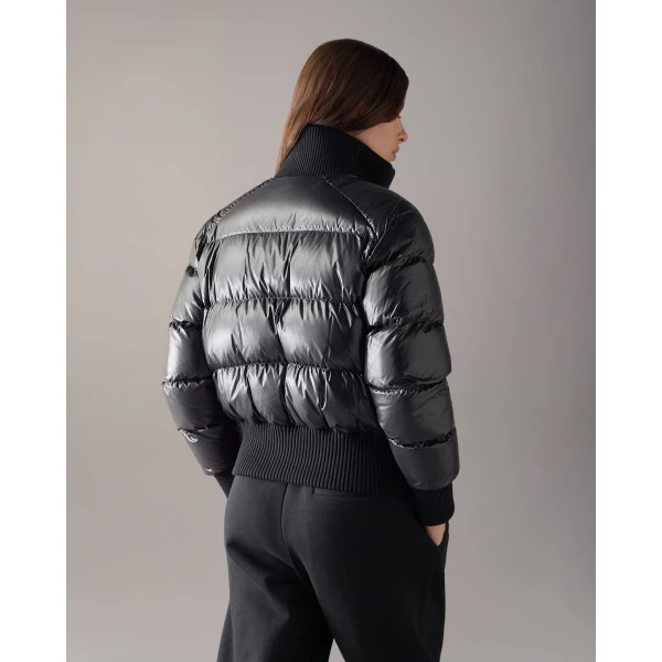 Moose Knuckles Queens Down Bomber in Black | Jackets | Coveti