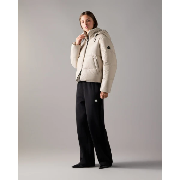 Moose Knuckles Queens Reversible Down Puffer in Alabaster | Jackets | Coveti