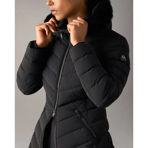 Moose Knuckles Roselawn Down Jacket in Black | Jackets | Coveti