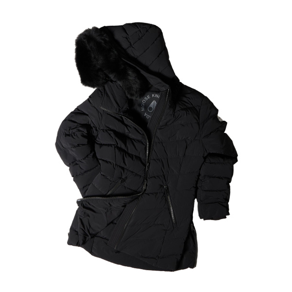 Moose Knuckles Roselawn Down Jacket in Black | Coveti
