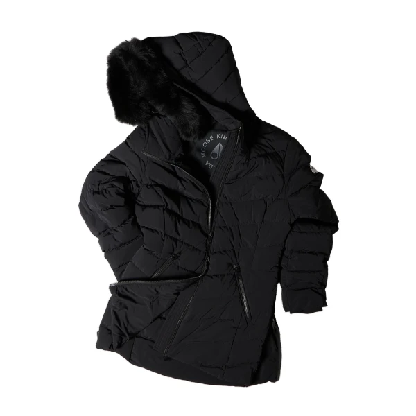 Moose Knuckles Roselawn Down Jacket in Black | Coveti