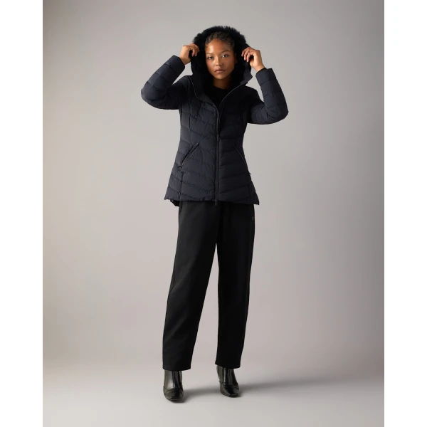 Moose Knuckles Roselawn Down Jacket in Navy | Jackets | Coveti