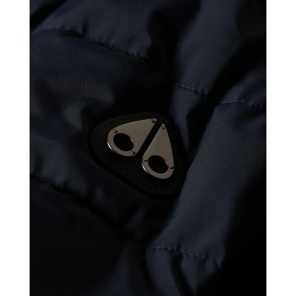 Moose Knuckles Roselawn Down Jacket in Navy | Jackets | Coveti