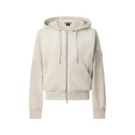 Moose Knuckles Roslyn Bunny Hoodie in Alabaster | Coveti