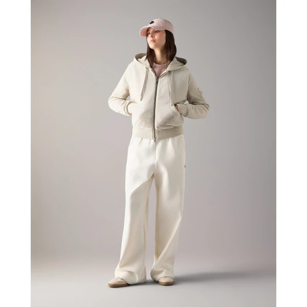 Moose Knuckles Roslyn Bunny Hoodie in Alabaster | Hoodies | Coveti