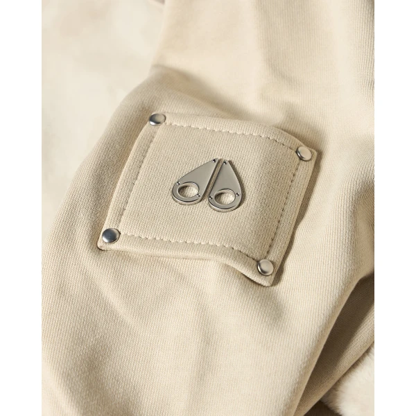 Moose Knuckles Roslyn Bunny Hoodie in Alabaster | Hoodies | Coveti