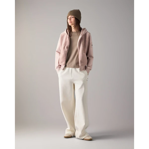 Moose Knuckles Roslyn Bunny Hoodie in Rosewood | Hoodies | Coveti