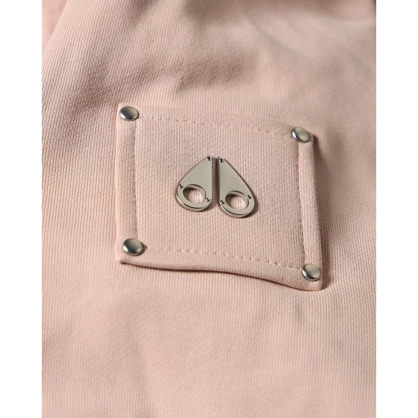 Moose Knuckles Roslyn Bunny Hoodie in Rosewood | Hoodies | Coveti