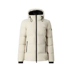 Moose Knuckles Soho 3Q Down Jacket in Alabaster | Coveti