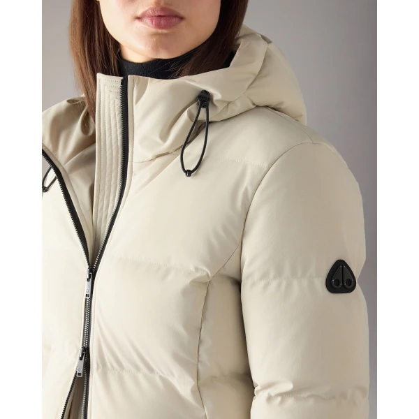 Moose Knuckles Soho 3Q Down Jacket in Alabaster | Jackets | Coveti