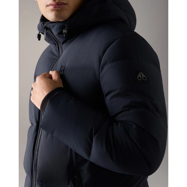 Moose Knuckles Soho 3Q Down Jacket in Navy | Men Jackets | Coveti