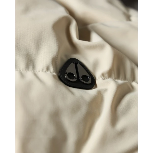 Moose Knuckles Soho Down Bomber in Alabaster | Men Jackets | Coveti