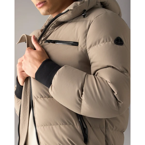 Moose Knuckles Soho Down Bomber in Ashen | Men Jackets | Coveti