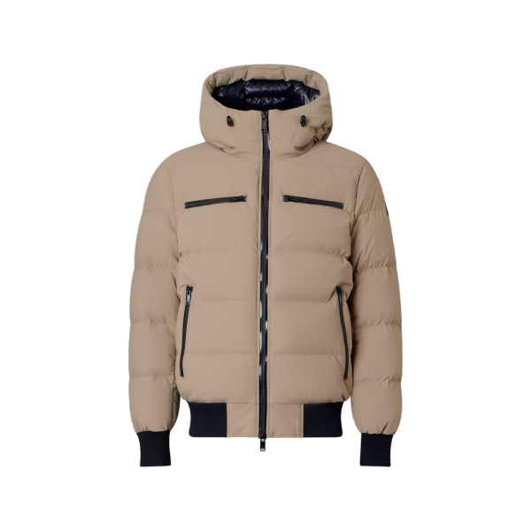 Moose Knuckles Soho Down Bomber in Ashen | Coveti